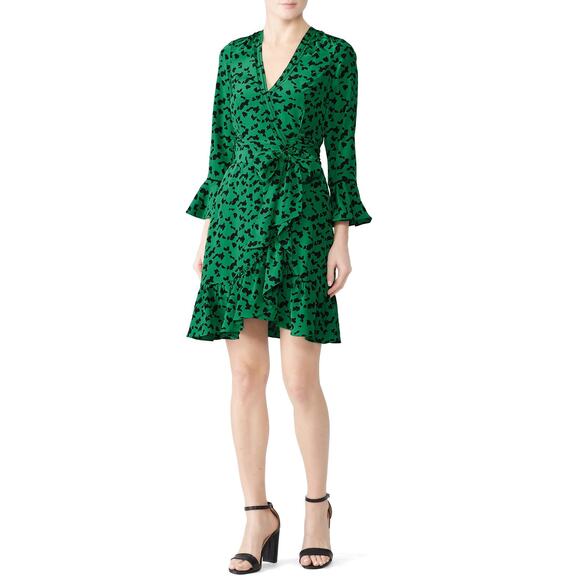 Tanya Taylor 100% Silk Faux Wrap Nomi Dress Plus size Size 22 - Picture 3 of 13